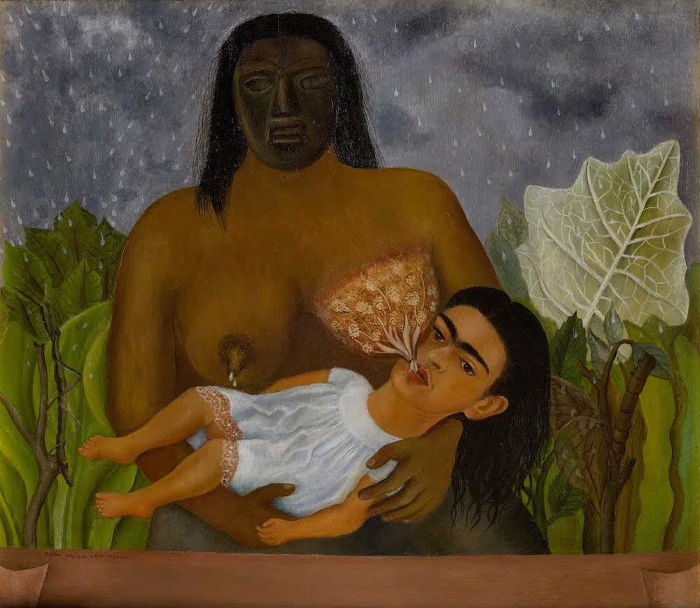 My Nurse and I, 1937 by Frida Kahlo