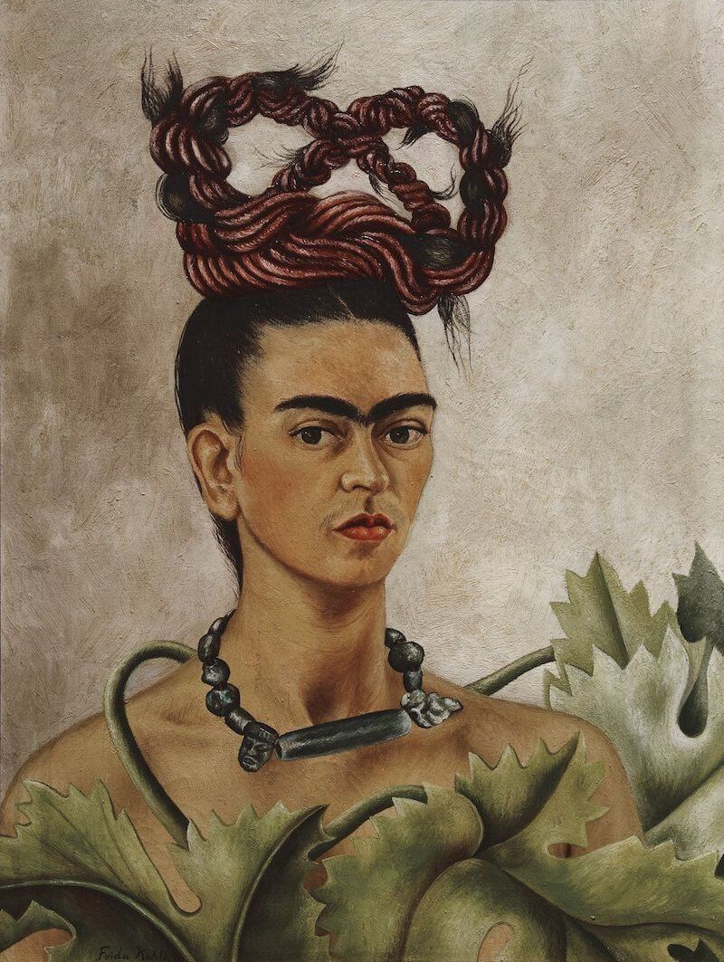 Self Portrait with Braid, 1941 - by Frida Kahlo
