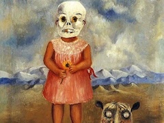 Girl with Death Mask  by Frida Kahlo